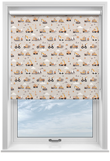 Tool Time, Grey - Twist&Fit Roller Blind